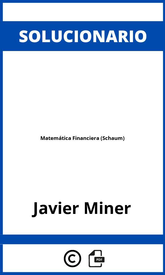 Solucionario Matemática Financiera (Schaum)