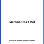 Solucionario Matemáticas 1 ESO