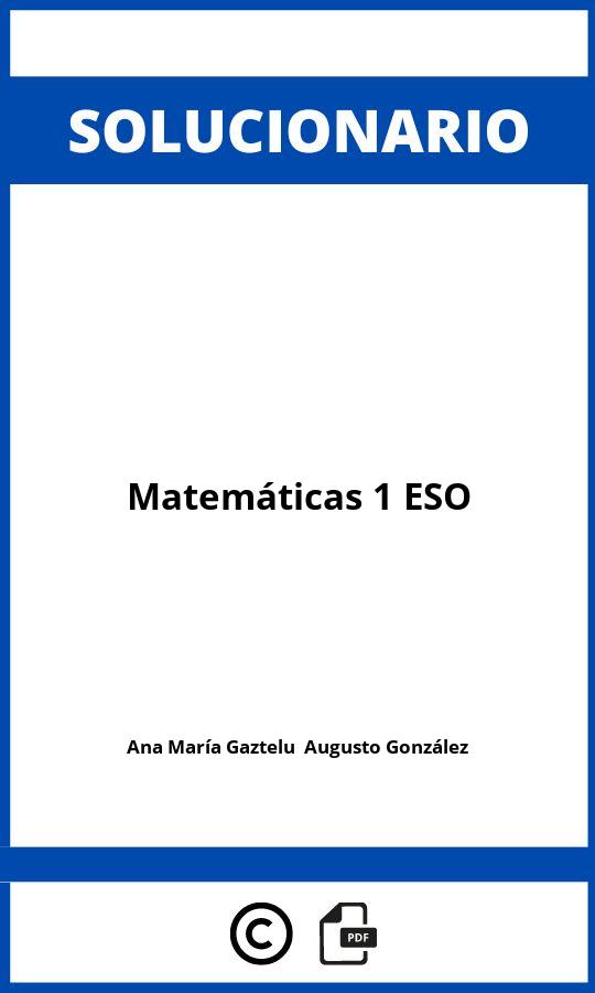 Solucionario Matemáticas 1 ESO
