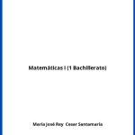 Solucionario Matemáticas I (1 Bachillerato)