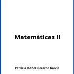 Solucionario Matemáticas II