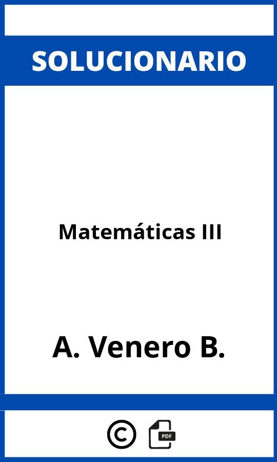 Solucionario Matemáticas III