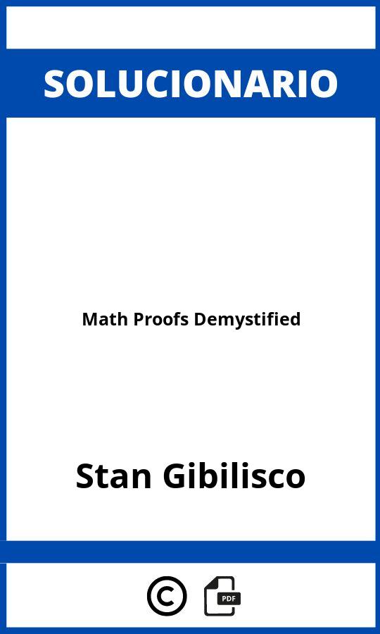 Solucionario Math Proofs Demystified