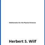 Solucionario Mathematics for the Physical Sciences