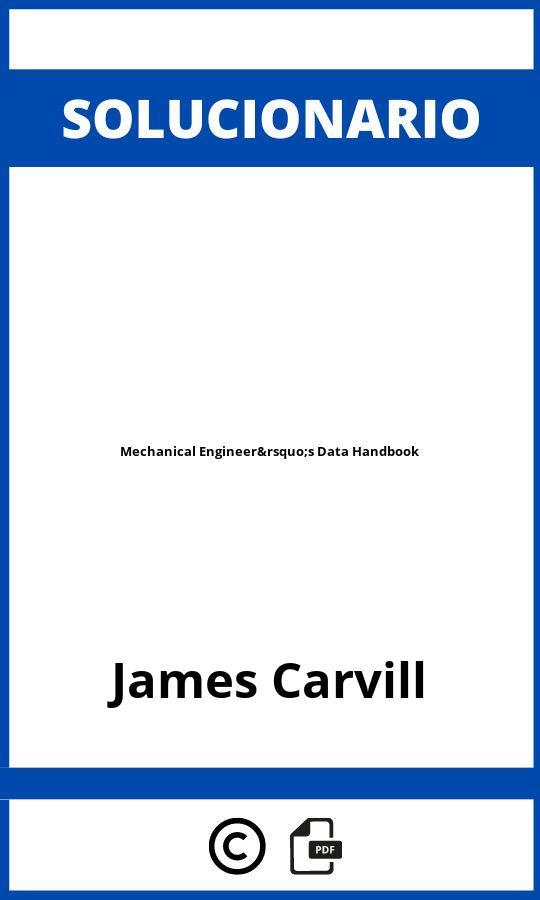 Solucionario Mechanical Engineer’s Data Handbook