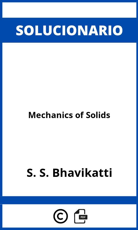 Solucionario Mechanics of Solids