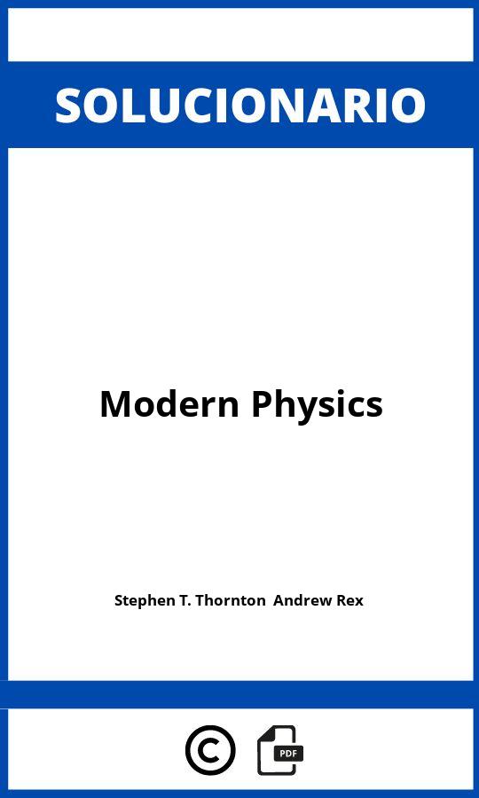 Solucionario Modern Physics