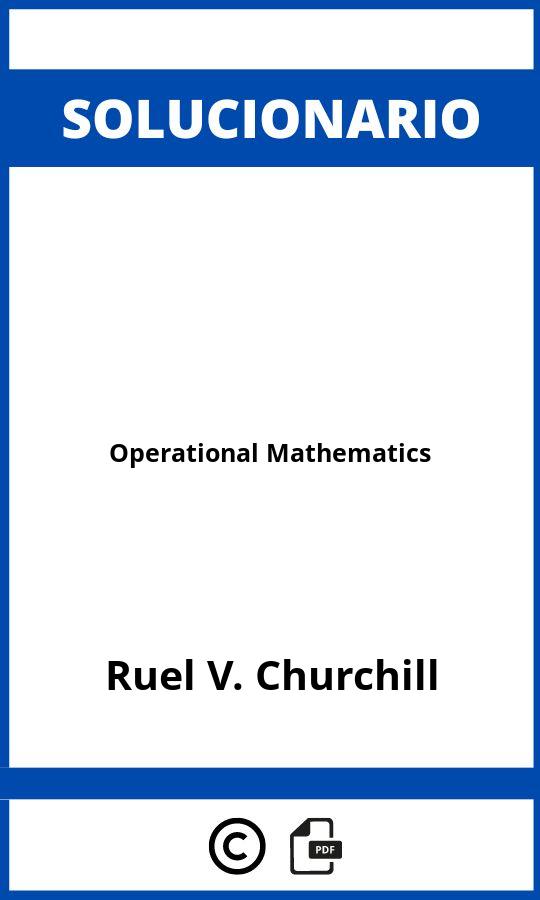 Solucionario Operational Mathematics