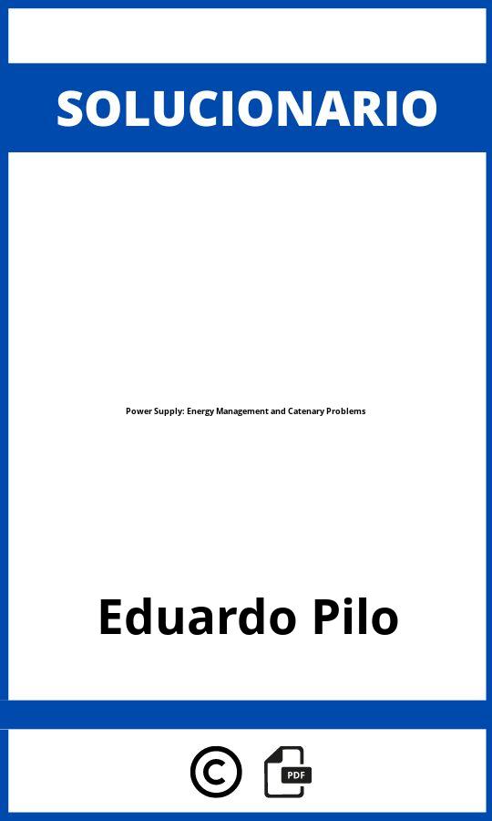 Solucionario Power Supply: Energy Management and Catenary Problems