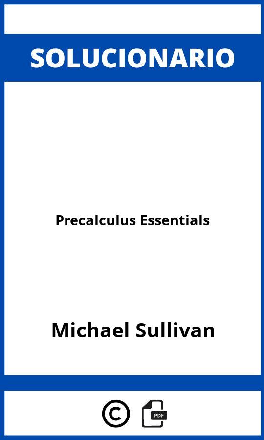 Solucionario Precalculus Essentials