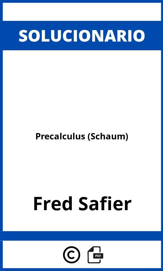 Solucionario Precalculus (Schaum)