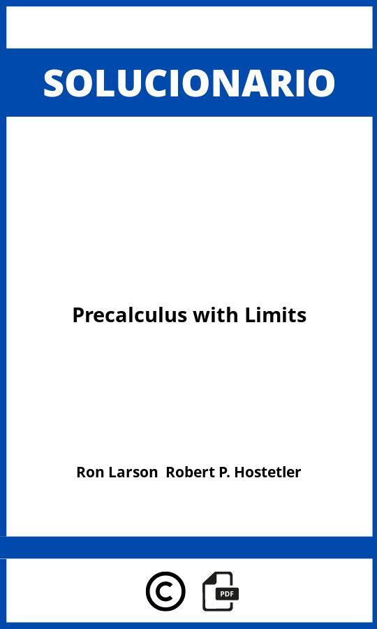 Solucionario Precalculus with Limits