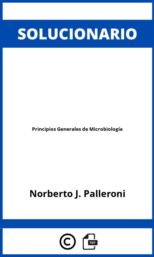 Solucionario Principios Generales de Microbiología