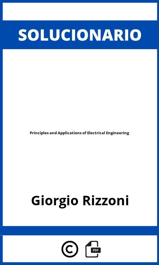 Solucionario Principles and Applications of Electrical Engineering