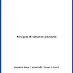 Solucionario Principles of Instrumental Analysis