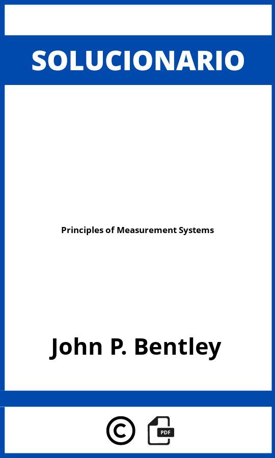 Solucionario Principles of Measurement Systems