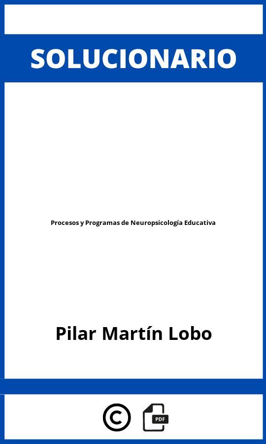 Solucionario Procesos y Programas de Neuropsicología Educativa