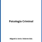 Solucionario Psicología Criminal