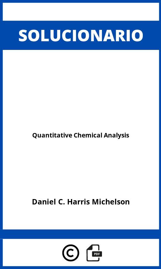Solucionario Quantitative Chemical Analysis