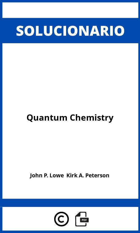 Solucionario Quantum Chemistry