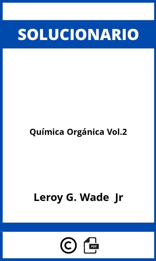 Solucionario Química Orgánica Vol.2