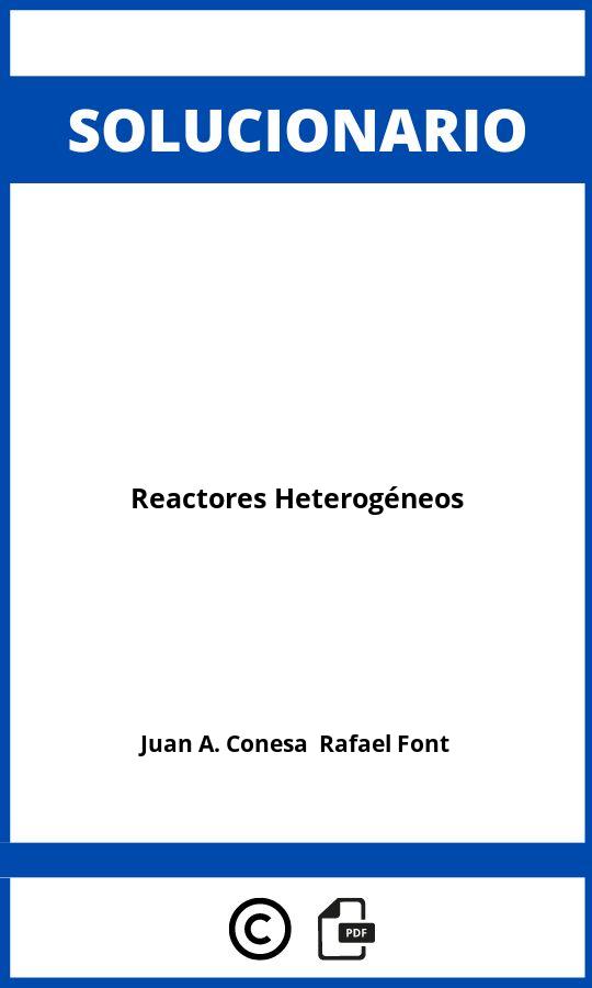 Solucionario Reactores Heterogéneos