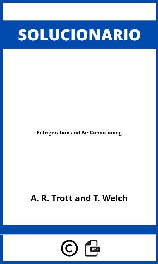 Solucionario Refrigeration and Air Conditioning