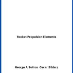 Solucionario Rocket Propulsion Elements