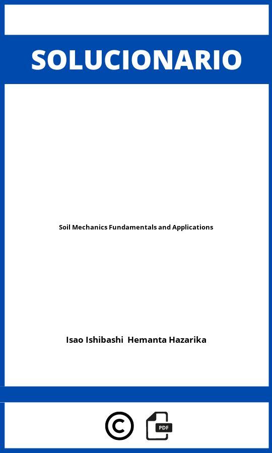 Solucionario Soil Mechanics Fundamentals and Applications