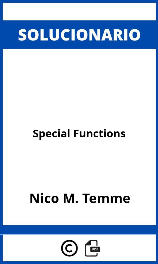 Solucionario Special Functions