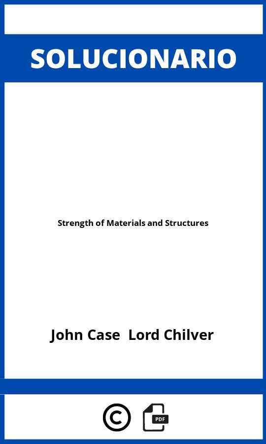 Solucionario Strength of Materials and Structures