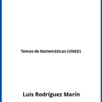Solucionario Temas de Matemáticas (UNED)