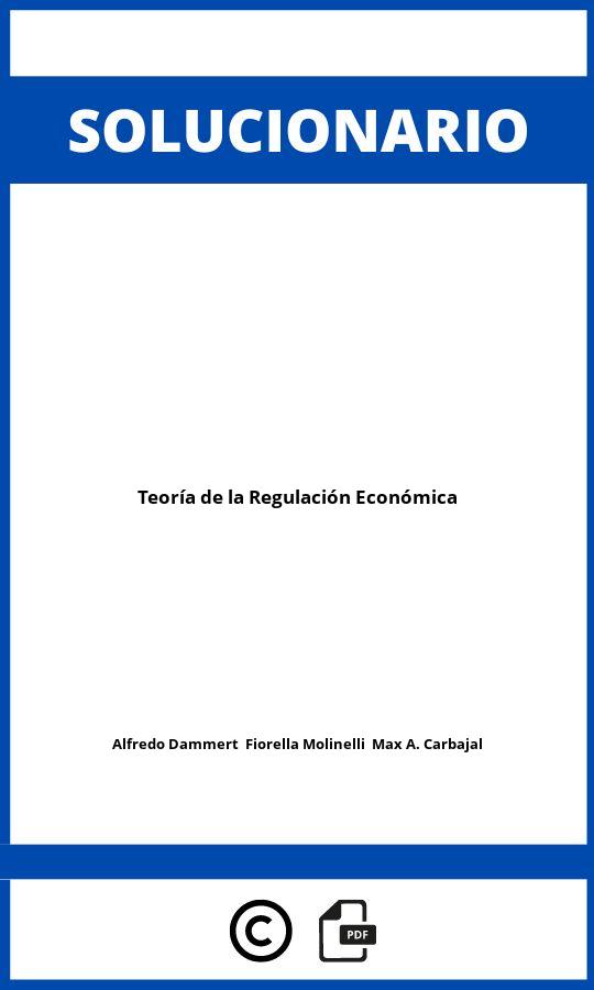 Solucionario Teoría de la Regulación Económica