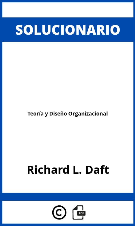 Solucionario Teoría y Diseño Organizacional