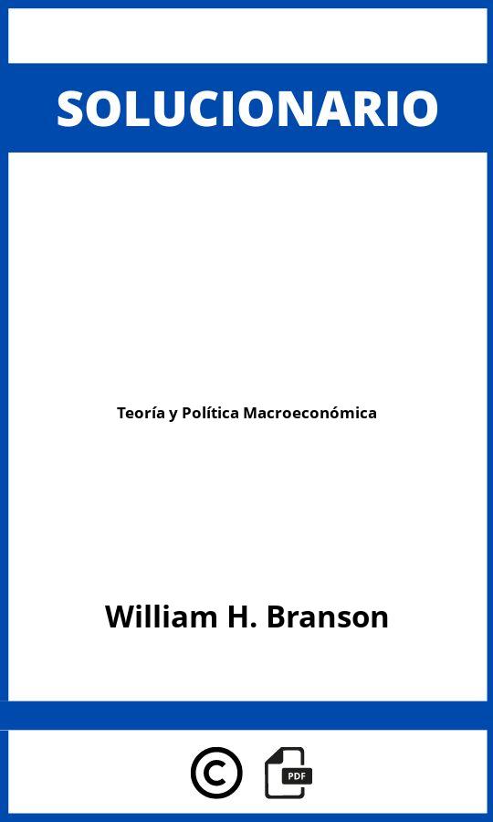Solucionario Teoría y Política Macroeconómica