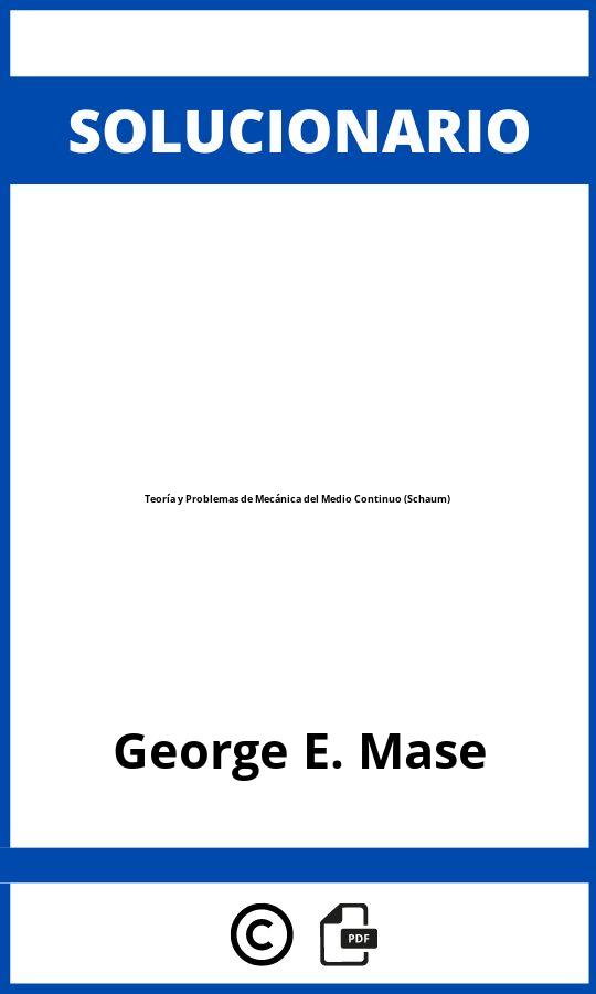 Solucionario Teoría y Problemas de Mecánica del Medio Continuo (Schaum)