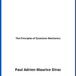 Solucionario The Principles of Quantum Mechanics