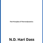 Solucionario The Principles of Thermodynamics