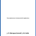 Solucionario Thermodyninamics: Fundamentals for Applications